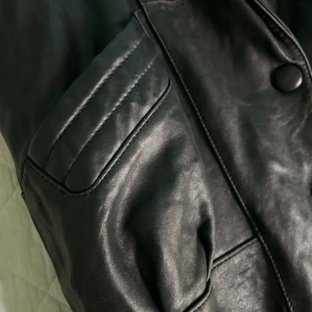 Vintage G III Leather Boho Hippie Coat - Picture 4 of 13